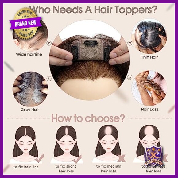 Silk Base Human Hair Topper 130% Density 12\